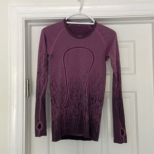 RARE LULULEMON Sz6 Run Swiftly Tech Long-Sleeve Shirt